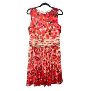 Lauren Ralph Lauren Sleeveless Floral Pink Dress 12